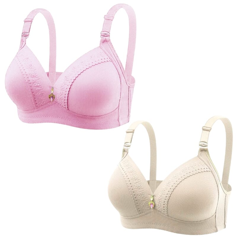 2 Sutiãs Lovegerie Push Up Support de Efeito Silicone Sem Aros