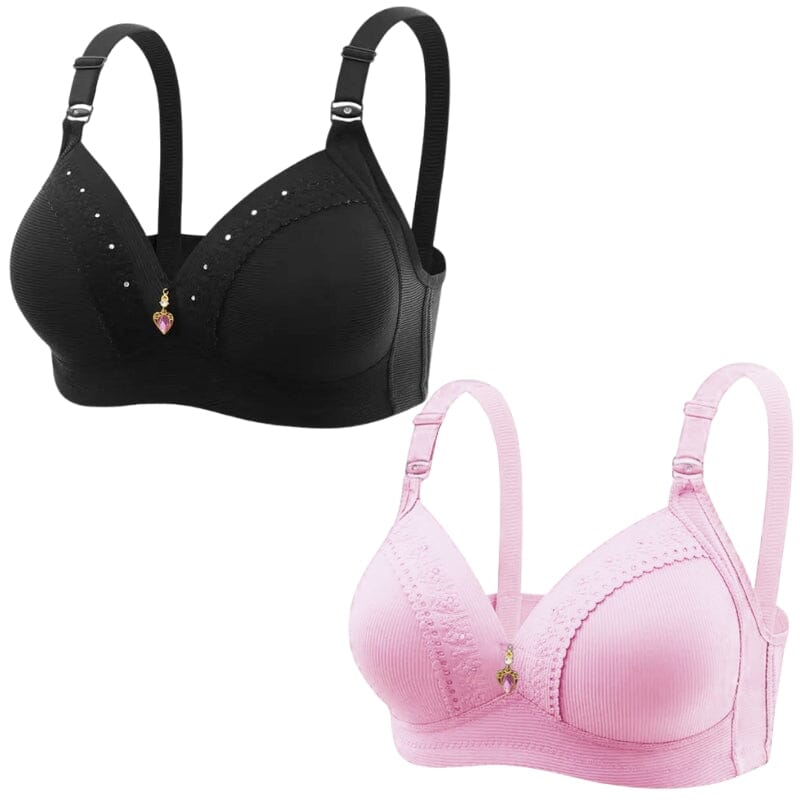 2 Sutiãs Lovegerie Push Up Support de Efeito Silicone Sem Aros